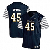 Notre Dame Fighting Irish 45 Romeo Okwara Navy College Football Jersey Dzhi,baseball caps,new era cap wholesale,wholesale hats